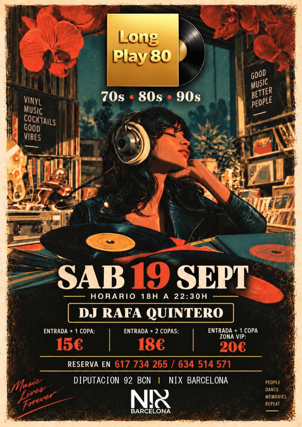 Tardeo Long Play 80 en NIX Barcelona 🎉