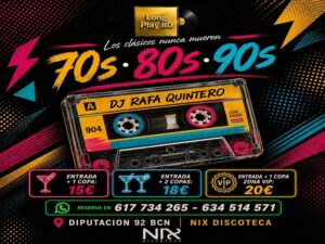 Tardeo Long Play 80 en NIX Barcelona 🎉