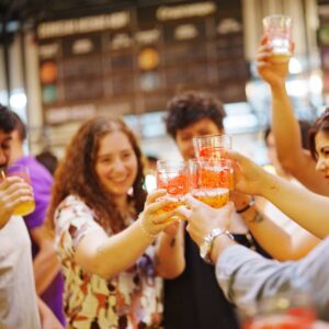 Fiesta cervecera en Factoría Cruzcampo