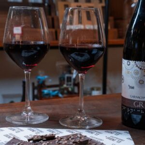 Degustación de vino con chocolate