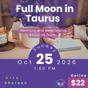 Moon Magic Online – Taller de Luna llena en Tauro