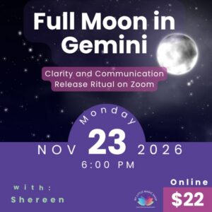 Moon Magic Online – Taller de Luna Llena en Géminis