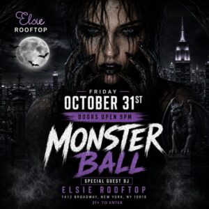 Monster Ball – La mejor fiesta de Halloween en Elsie Rooftop & Penthouse