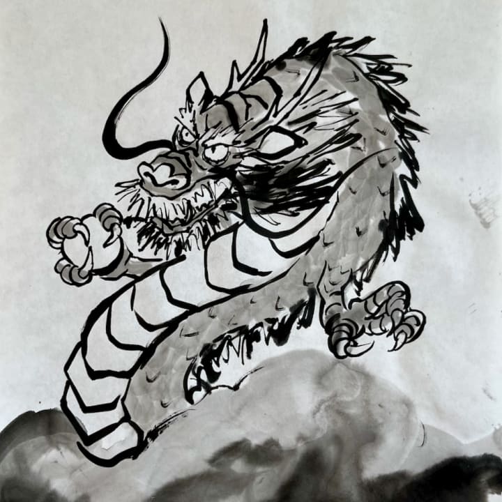 Clase de pintura con tinta japonesa - Imagen 3